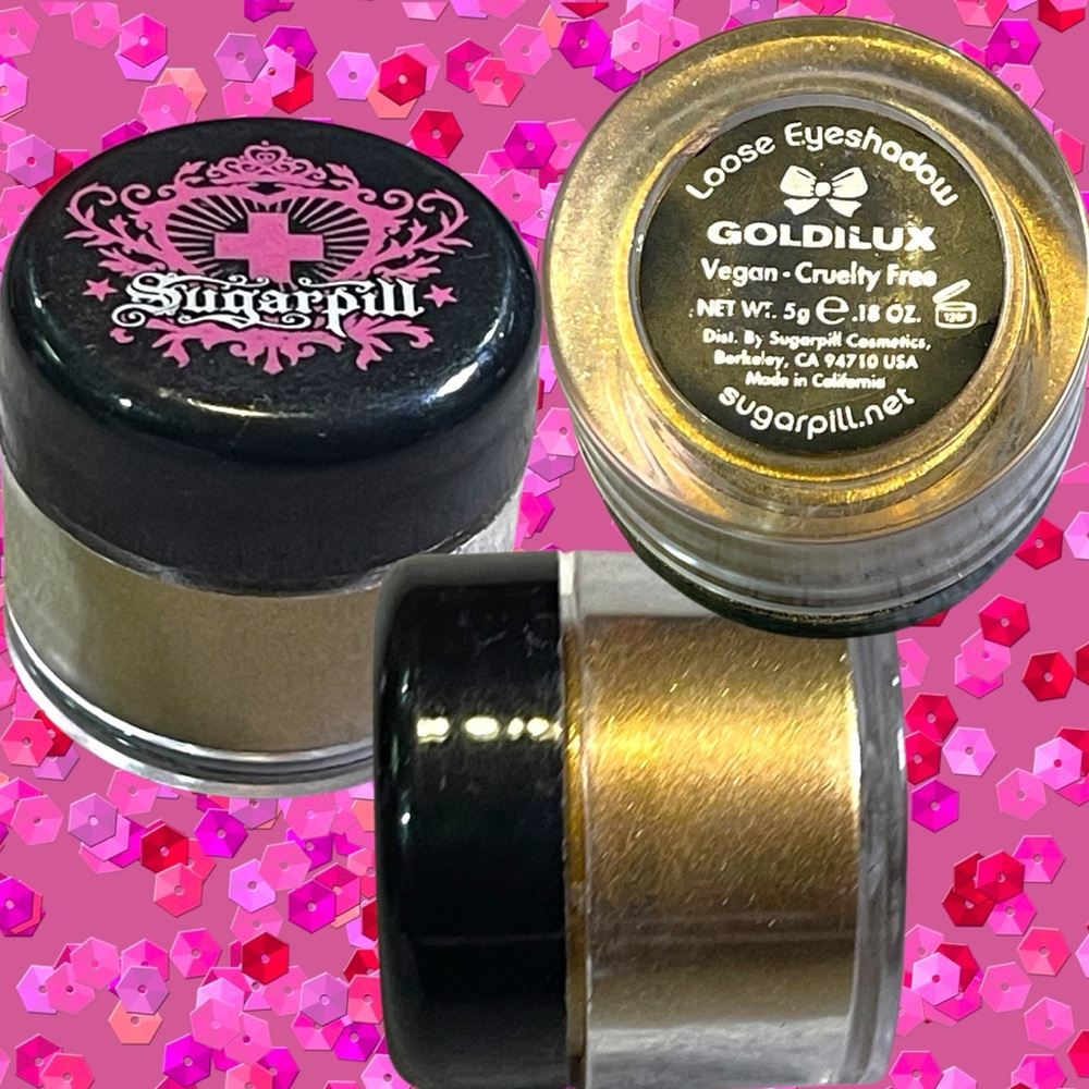 Sugarpill Loose Pigment Eyeshadow in Goldilux | 5g Full Size | New Without Box